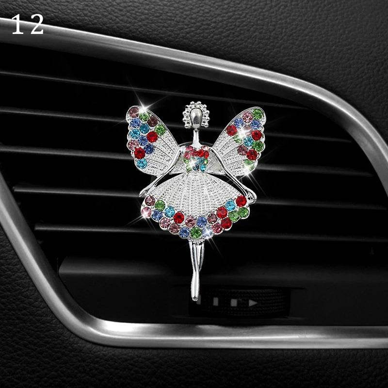 Bling Diamond Car Air Freshener Outlet Perfume Clip - Autoxmatch