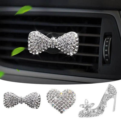 Bling Diamond Car Air Freshener Outlet Perfume Clip - Autoxmatch