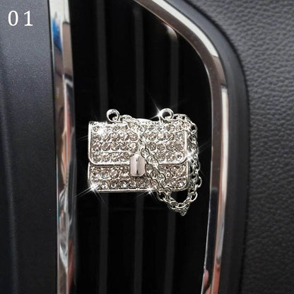Bling Diamond Car Air Freshener Outlet Perfume Clip - Autoxmatch