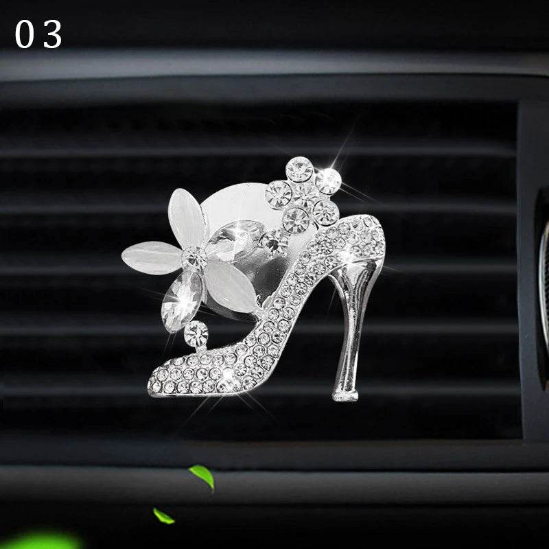 Bling Diamond Car Air Freshener Outlet Perfume Clip - Autoxmatch