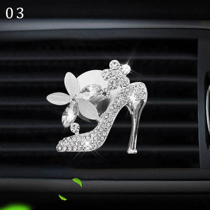 Bling Diamond Car Air Freshener Outlet Perfume Clip - Autoxmatch