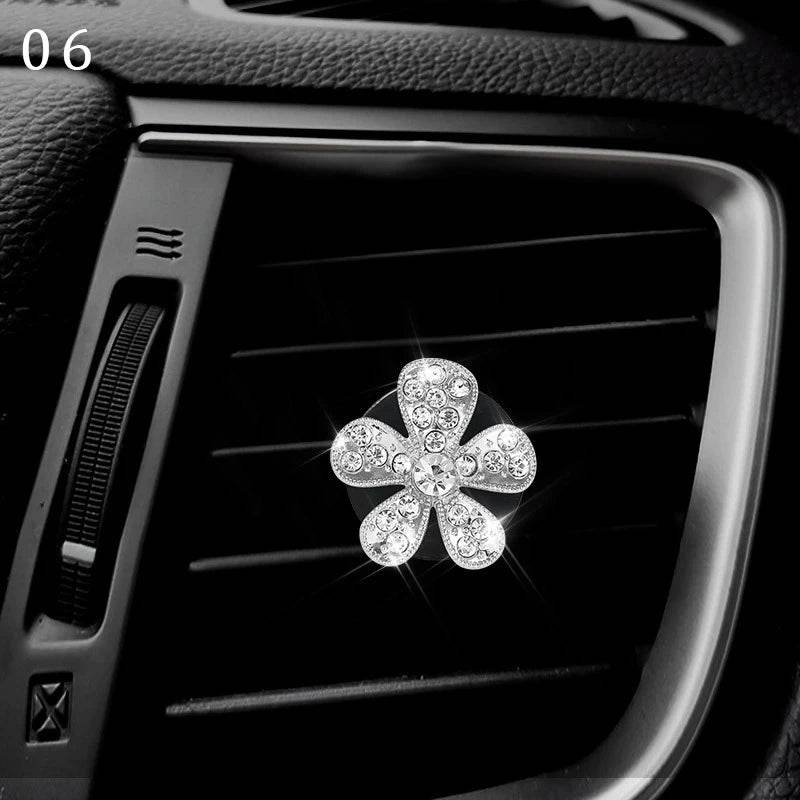 Bling Diamond Car Air Freshener Outlet Perfume Clip - Autoxmatch