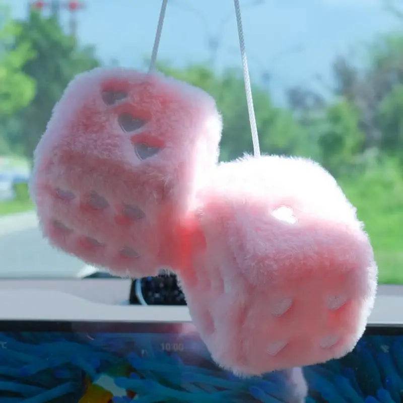 Dice Car Ornament Pair Plush - Autoxmatch