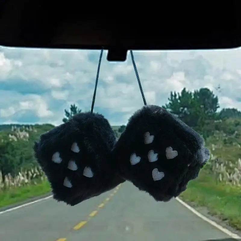 Dice Car Ornament Pair Plush - Autoxmatch