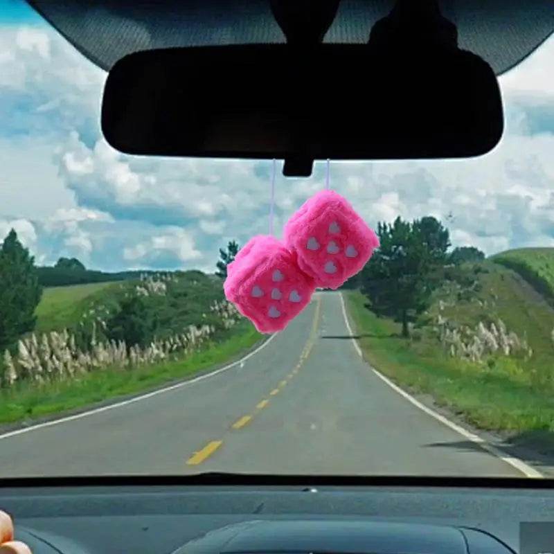 Dice Car Ornament Pair Plush - Autoxmatch