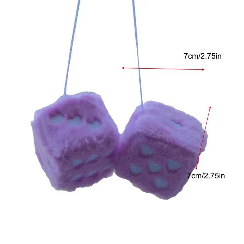 Dice Car Ornament Pair Plush - Autoxmatch