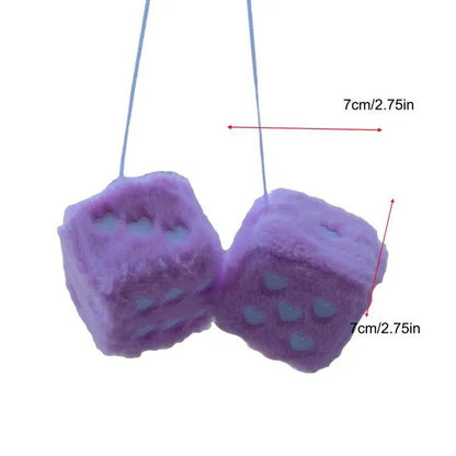 Dice Car Ornament Pair Plush - Autoxmatch