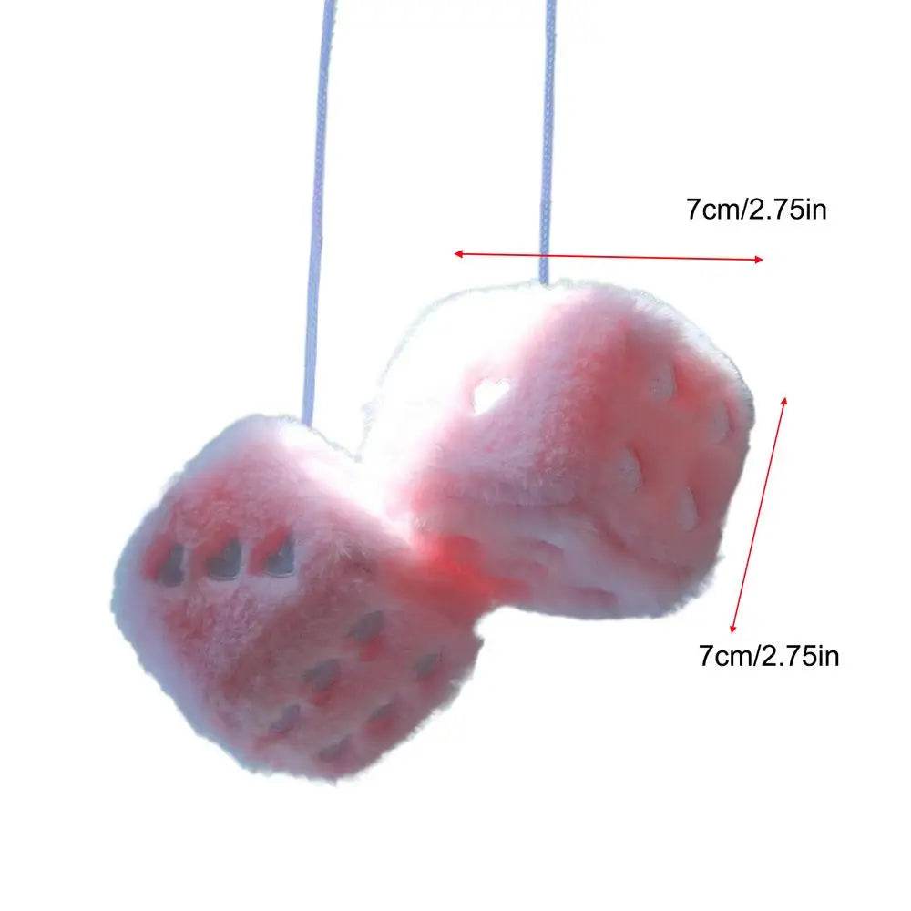 Dice Car Ornament Pair Plush - Autoxmatch