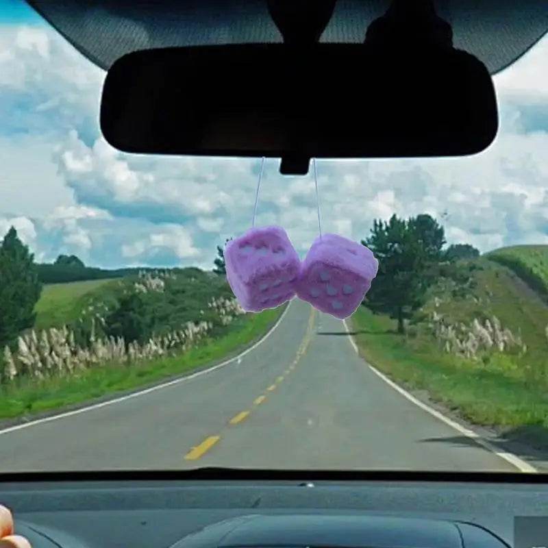 Dice Car Ornament Pair Plush - Autoxmatch