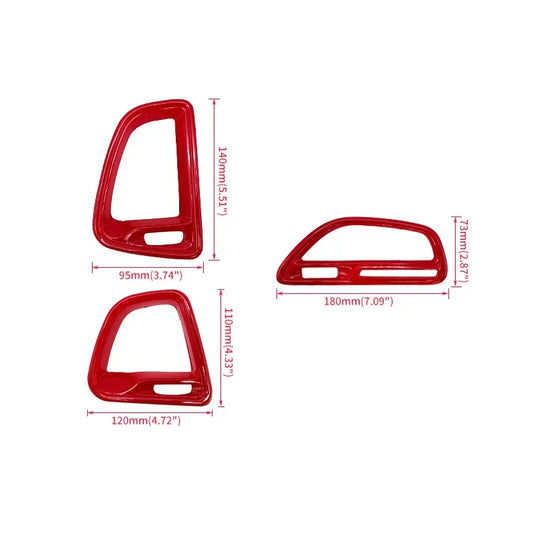 Dodge Challenger Center Console Air Condition Outlet Vent Trim Accessories for Dodge Challenger 2015-2020