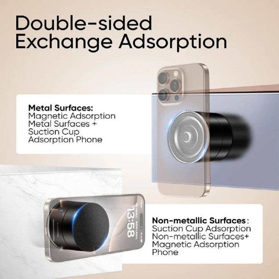 Double Sided Suction Cup Magnetic Phone Holder - Autoxmatch
