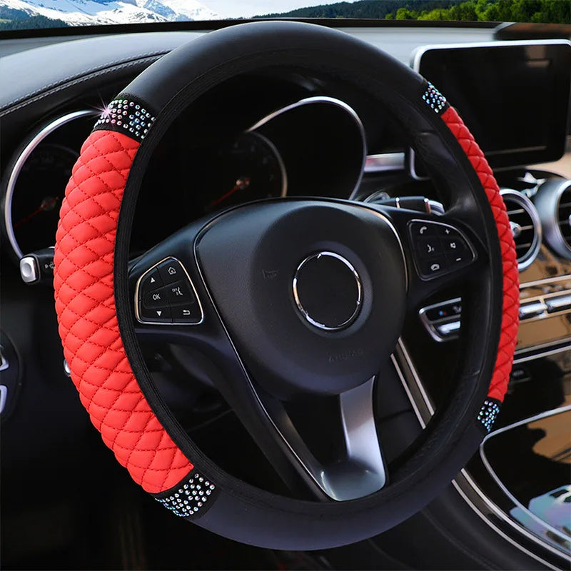 Elegant Red steering wheel cover 