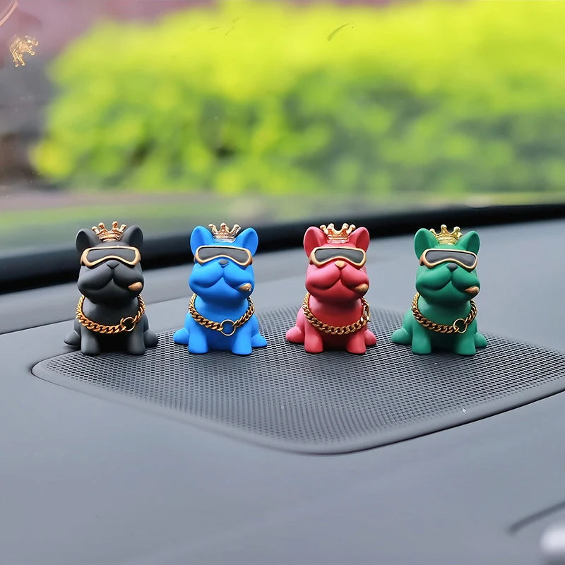 Trendy Resin Bully Dog Car Interior Decoration - Autoxmatch