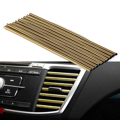 Car Interior Air Conditioner Outlet Vent Grille Chrome Decoration Strip - Autoxmatch