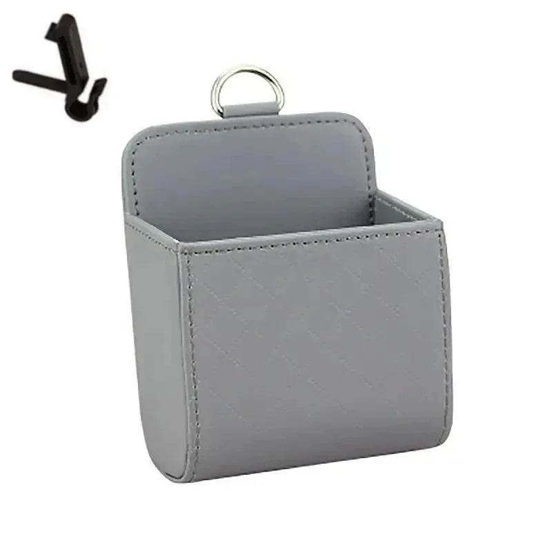 Car Air Outlet Leather Organizer Box - Autoxmatch