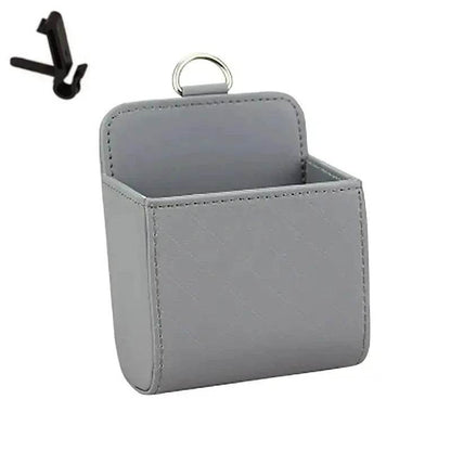 Car Air Outlet Leather Organizer Box - Autoxmatch
