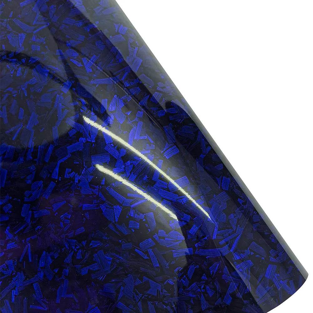 High Glossy Black Gold Silver Red Forged Carbon Fiber Stickers - Autoxmatch