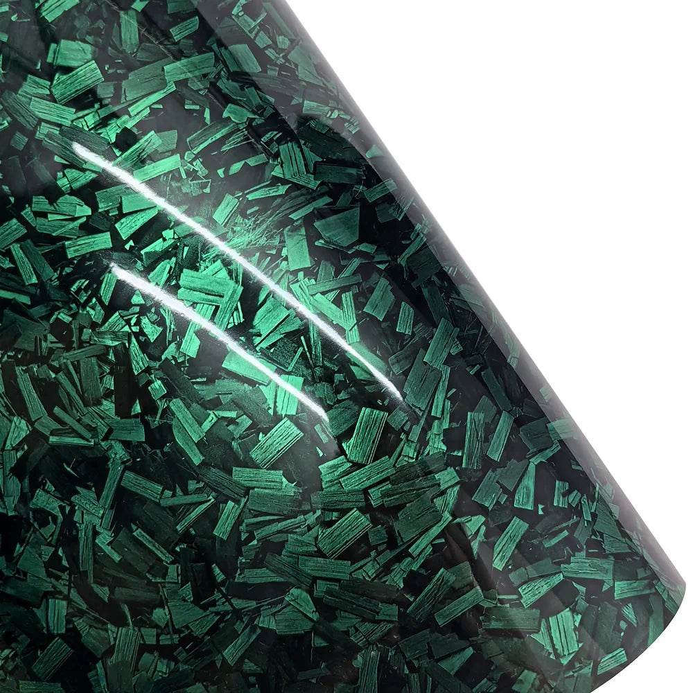 High Glossy Black Gold Silver Red Forged Carbon Fiber Stickers - Autoxmatch