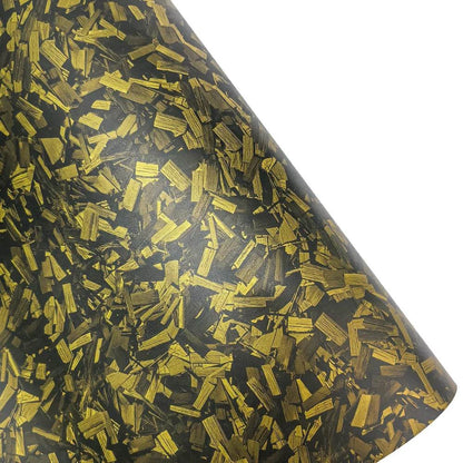 High Glossy Black Gold Silver Red Forged Carbon Fiber Stickers - Autoxmatch