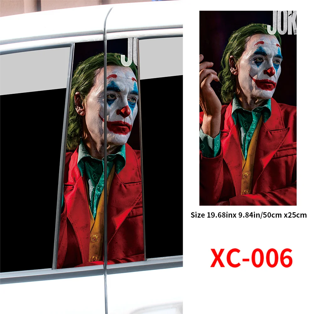 Joker Car Stickers Center Column Cover - Autoxmatch