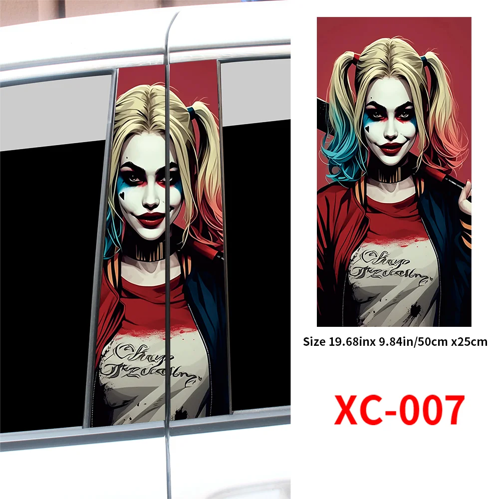 Joker Car Stickers Center Column Cover - Autoxmatch