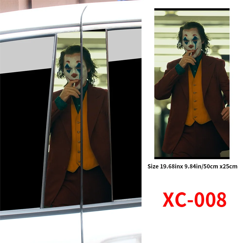 Joker Car Stickers Center Column Cover - Autoxmatch