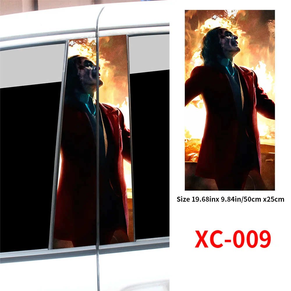 Joker Car Stickers Center Column Cover - Autoxmatch