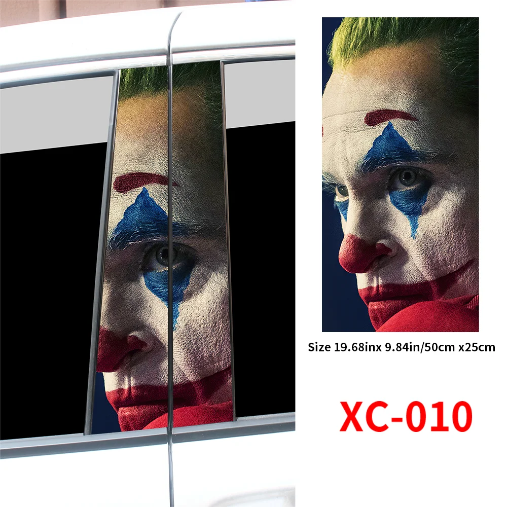 Joker Car Stickers Center Column Cover - Autoxmatch