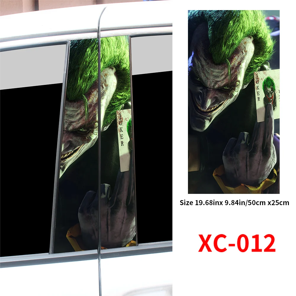 Joker Car Stickers Center Column Cover - Autoxmatch