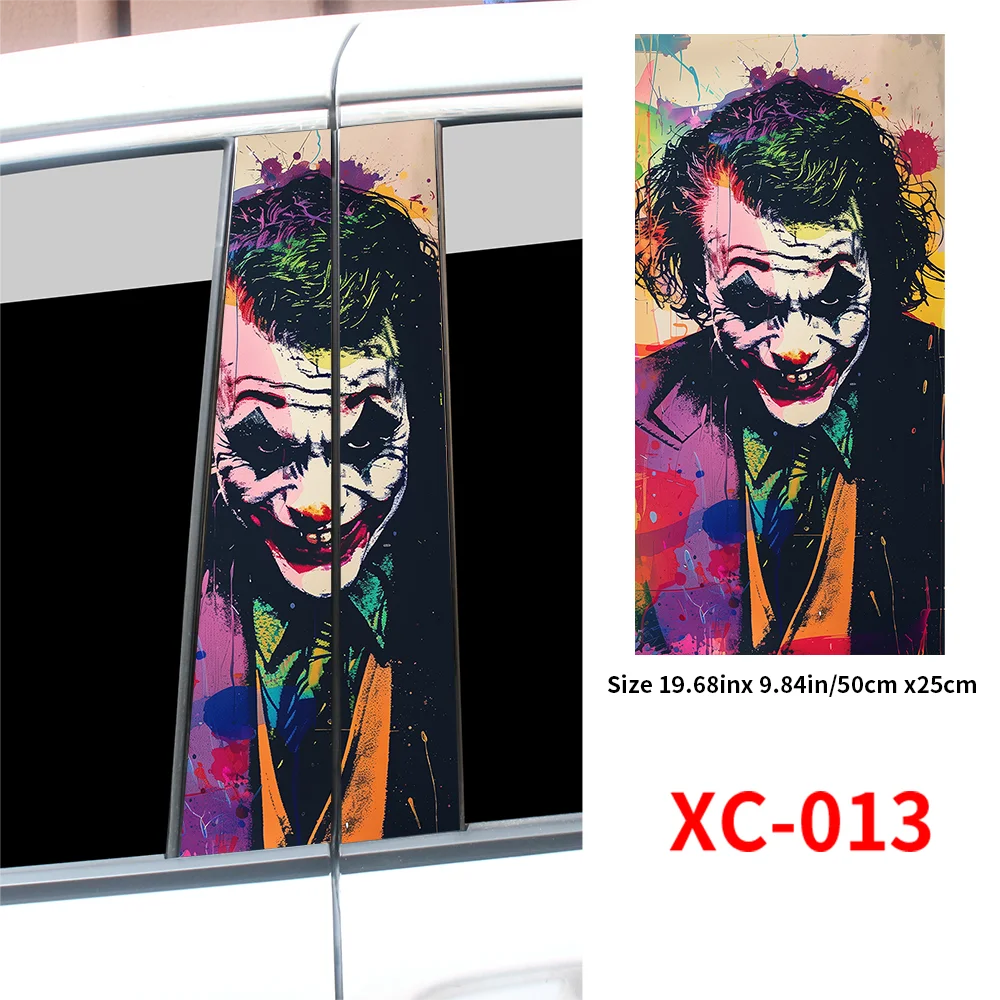 Joker Car Stickers Center Column Cover - Autoxmatch