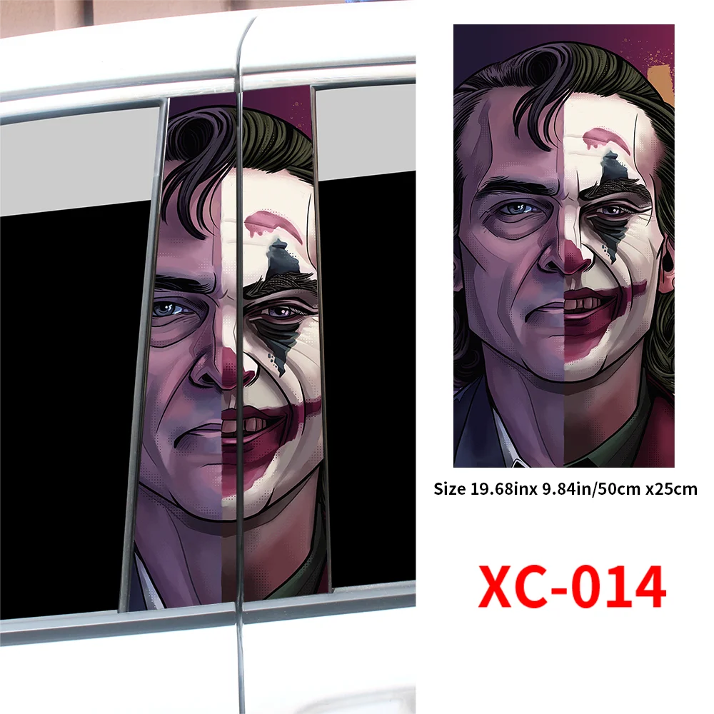 Joker Car Stickers Center Column Cover - Autoxmatch