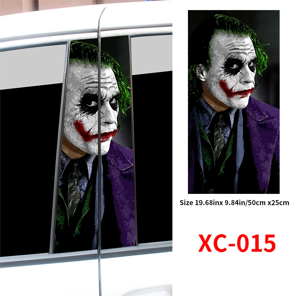 Joker Car Stickers Center Column Cover - Autoxmatch