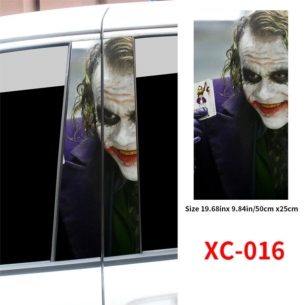 Joker Car Stickers Center Column Cover - Autoxmatch