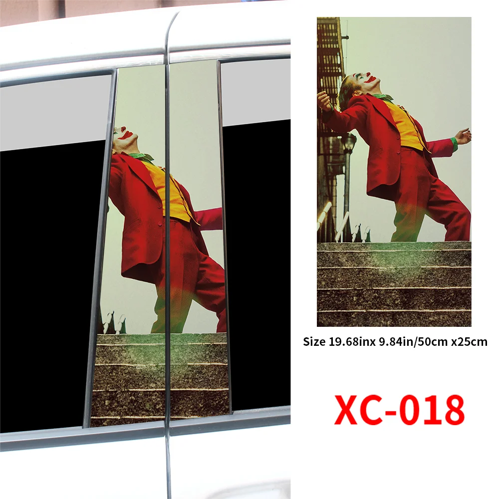 Joker Car Stickers Center Column Cover - Autoxmatch