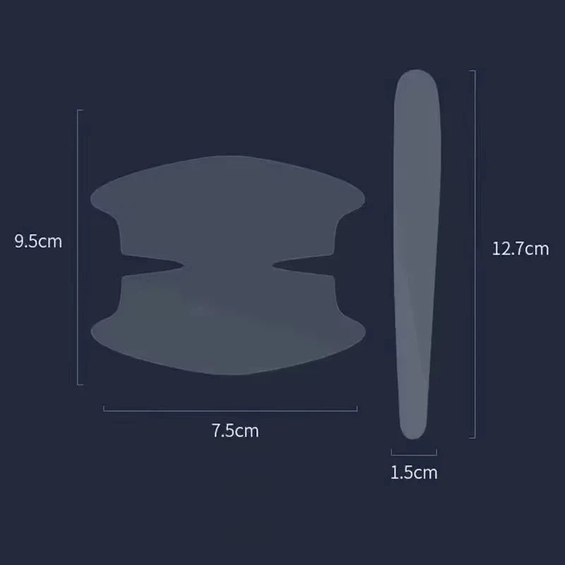 Measurement Car door handle before and after cleaning or polishing 