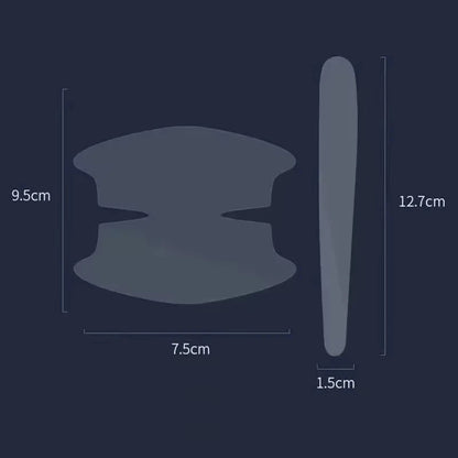Measurement Car door handle before and after cleaning or polishing 