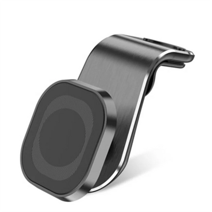 Metallic car phone holder Black