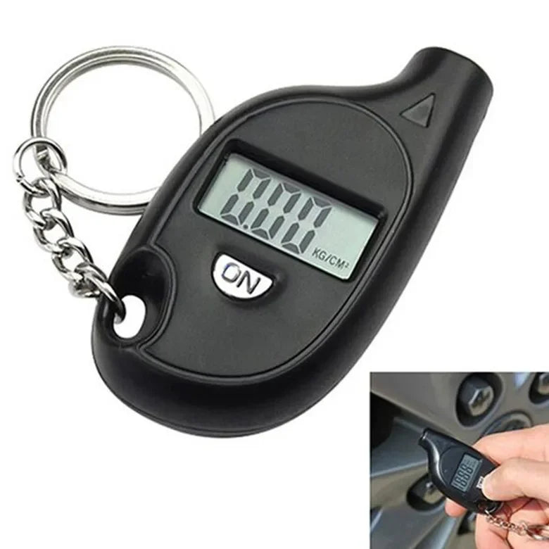 Mini Digital Tire Pressure Gauge Keychain