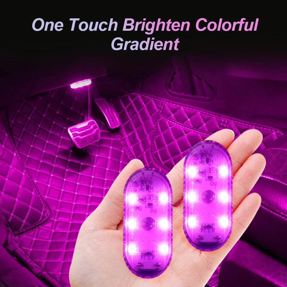 Multi Color Wireless Car Touch Roof LED Lights - Autoxmatch