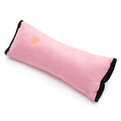 Pink and black Kids Car Seat Belt Pillow cushion