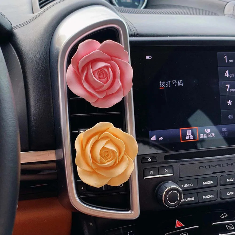 Car Pink Yellow Purple Rose Fragrance aromatherapy diffuser - Autoxmatch