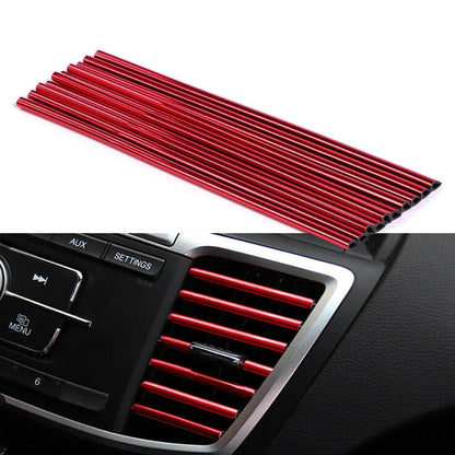 Car Interior Air Conditioner Outlet Vent Grille Chrome Decoration Strip - Autoxmatch