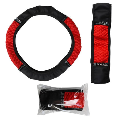 Red steering wheel cover