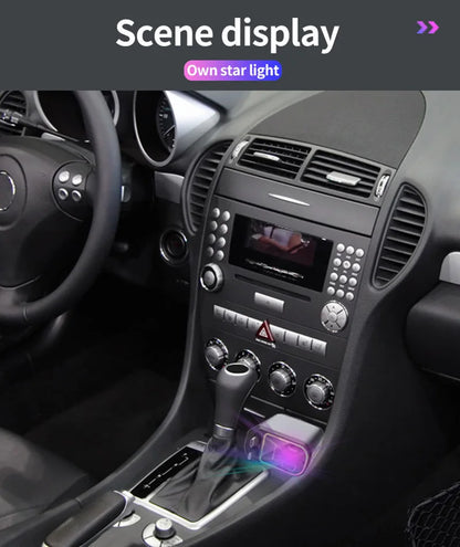 Retractable 4-in-1 Starry Sky Ceiling Atmosphere Light Universal Car Charger - Autoxmatch