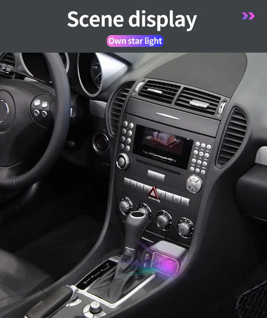 Retractable 4-in-1 Starry Sky Ceiling Atmosphere Light Universal Car Charger - Autoxmatch