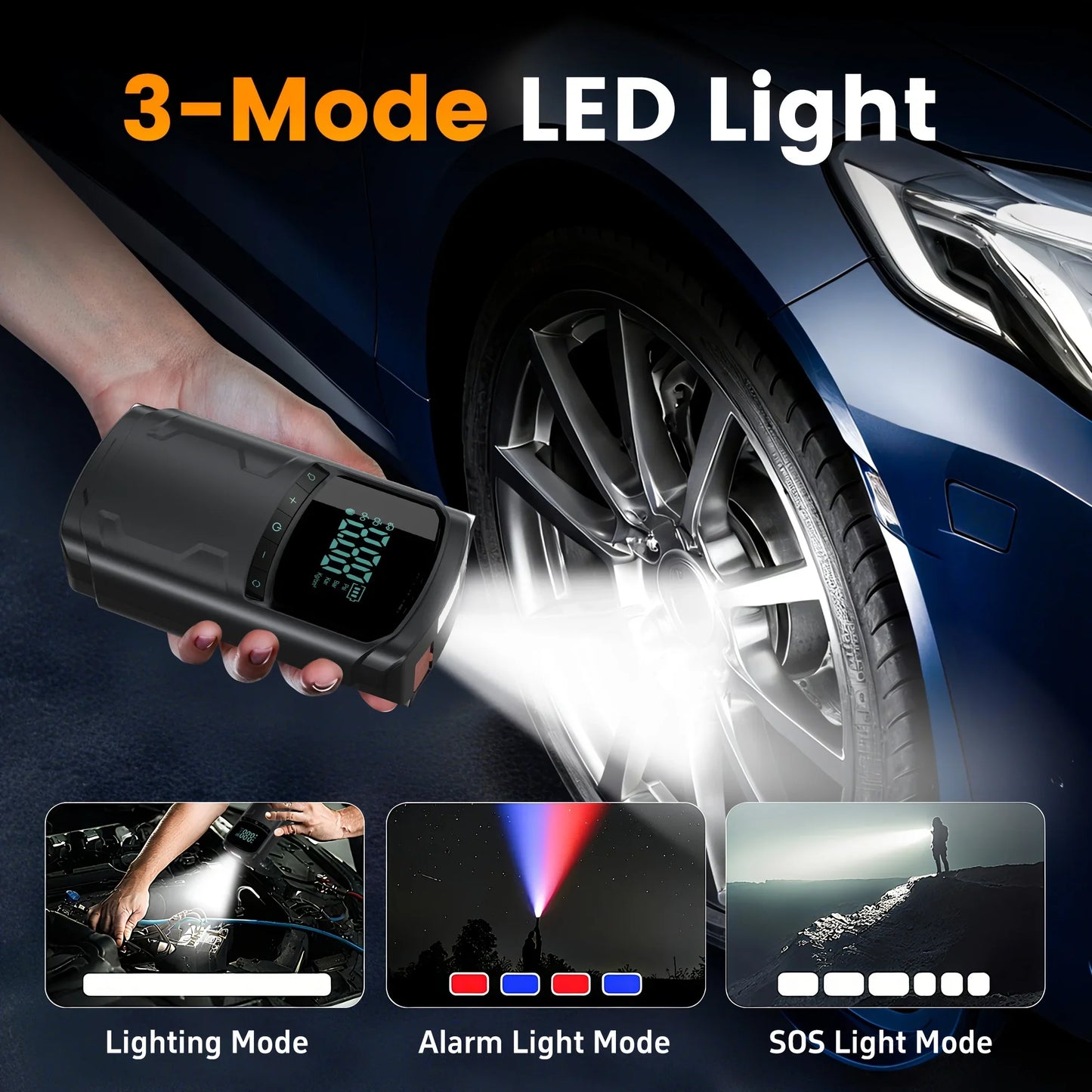 Autoxmatch Paiviroku 4-in-1 Car Jump Starter Kit