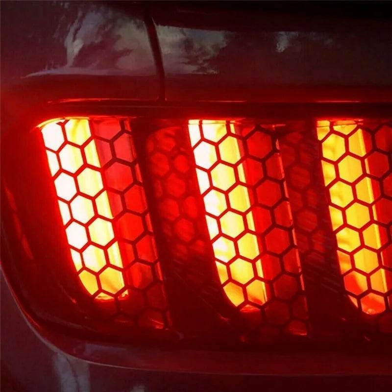 Car Honeycomb Sticker DIY Auto Rear Tail Light Headlight - Autoxmatch