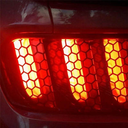 Car Honeycomb Sticker DIY Auto Rear Tail Light Headlight - Autoxmatch