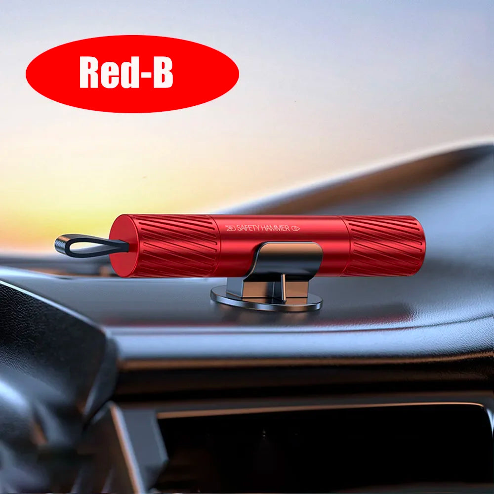 Seat belt cutter and glass breaker Red-B