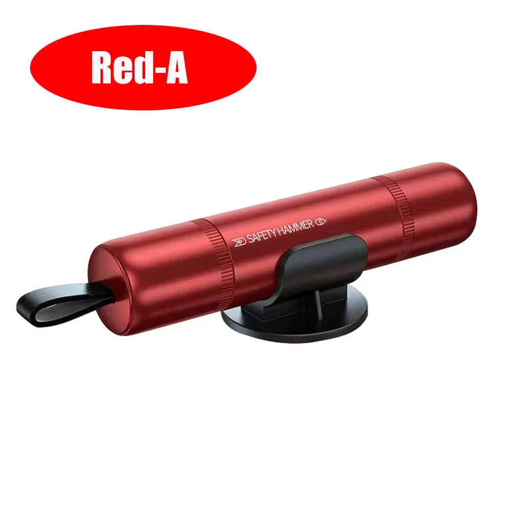 Seat belt cutter and glass breaker Red A